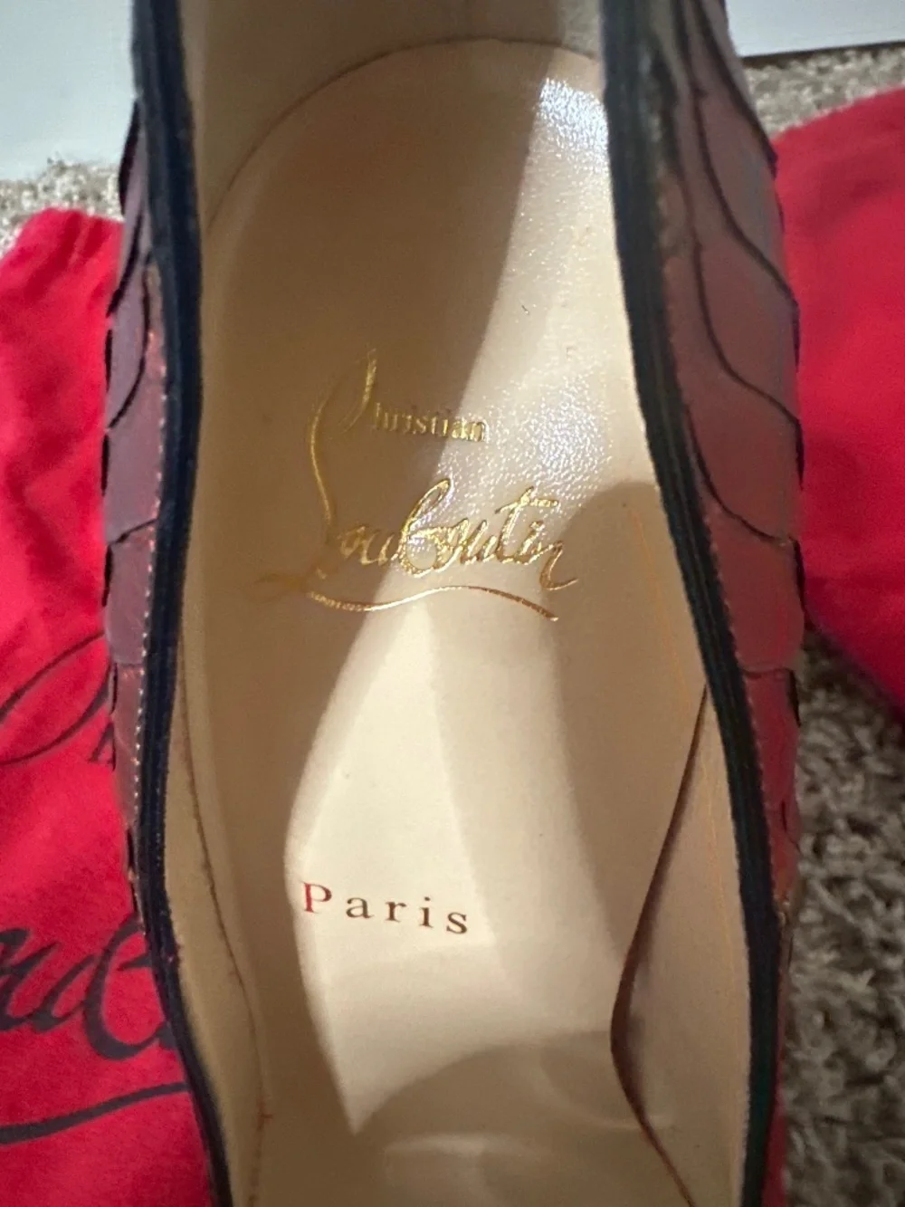 RARE NEW Christian Louboutin Python 